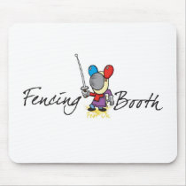 Fencing Booth Mascot Mouse Mat