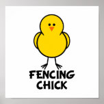 Fencing Chick posters
