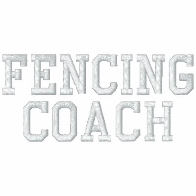 FENCING COACH EMBROIDERED TRACK JACKETS FENCING COACH EMBROIDERED TRACK JACKETS