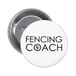 Fencing Coach Pinback Buttons