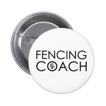 Fencing Coach Pinback Buttons