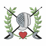 Fencing Crest embroidered shirts