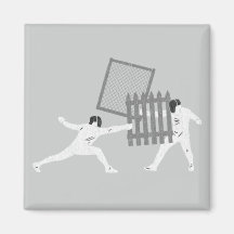 Fencing Refrigerator Magnets