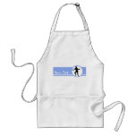 Fencing Silhouette; blue Aprons