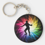 Fencing Silhouette; Spectrum Key Chains