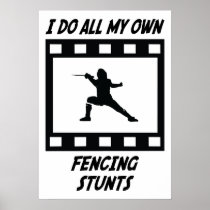 Fencing Stunts Poster