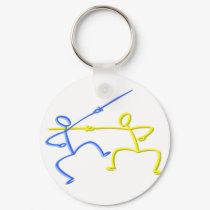 Fencing T-shirts and Gifts. keychains by leigh10970 Fencing T-shirts and Gifts. keychains
