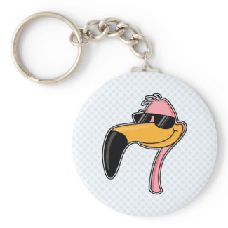 Fender Flamingo keychain