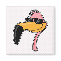 Fender Flamingo magnets by BisforBirds Fender Flamingo magnets