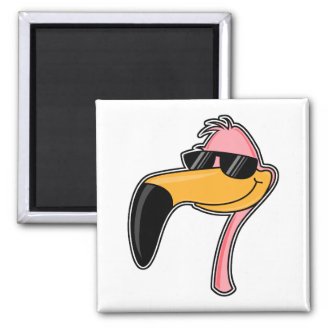 Fender Flamingo Fridge Magnets