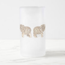 Feng Shui Double Elephant Coffee Mug