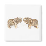 Feng Shui Double Elephant Refrigerator Magnet