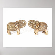 Feng Shui Double Elephant Posters