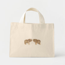Feng Shui Double Elephant Tote Bags