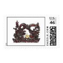 Feng Shui Dragon & Phoenix Postage Stamp