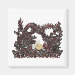 Feng Shui Dragon & Phoenix Refrigerator Magnets