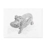 Feng Shui Hippo - B&W