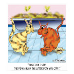 Feng Shui In The Litter Box Is Off Print