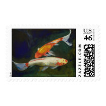 Feng Shui Koi Fish Stamp by michaelcreese Feng Shui Koi Fish Stamp