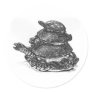Feng Shui Triple Turtle - B&W