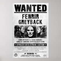 Fenrir Greyback Wanted Poster