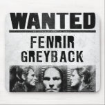 Fenrir Greyback Wanted Poster mousepads