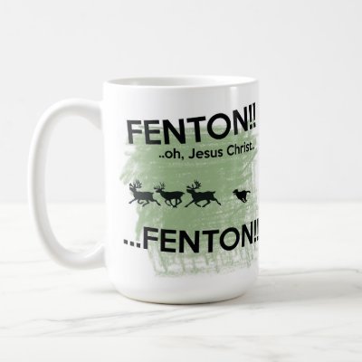 Fenton - Jesus Christ!! Fenton dog mug