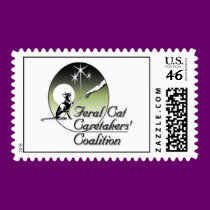 Feral Cat Caretakers LOGO STAMP stamps
