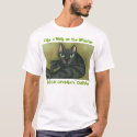 Feral Cat T-Shirt - Light Green Lettering by FeralCat Feral Cat T-Shirt - Light Green Lettering