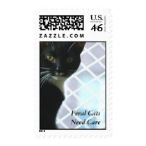 FERAL CAT USPS FIRST-CLASS POSTAGE STAMP