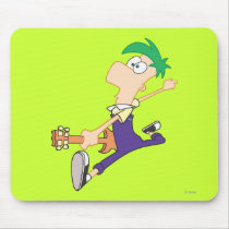 Ferb Rocking Out with Guitar mousepads