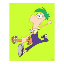 Ferb Rocking Out with Guitar posters