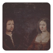 Ferdinand II of Aragon and Isabella I of Castile Square Sticker
