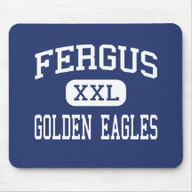 Fergus - Golden Eagles - High - Lewistown Montana Mouse Mats