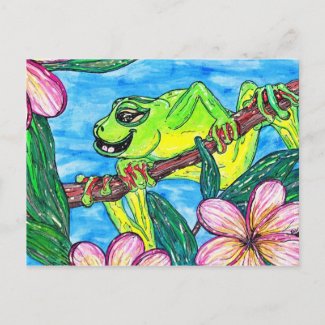 Fergus the Frog Postcard postcard