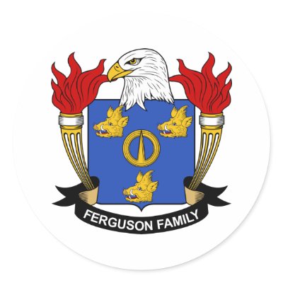 Ferguson Family Crest Stickers by coatsofarms