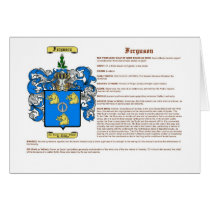 Ferguson (meaning) greeting card