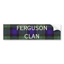 Ferguson Scottish Tartan Bumper Stickers