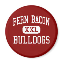 Fern Bacon - Bulldogs - Middle - Sacramento magnets by customteamsportswear Fern Bacon - Bulldogs - Middle - Sacramento magnets