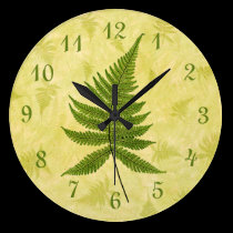 Fern wall clocks