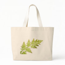 Fern leaves canvas bag