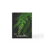 Fern Sympathy Note Card