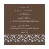 Fern · Wedding Menu invitations