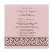 Fern · Wedding Program Card invitations