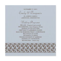 Fern · Wedding Program Card invitations by CSWedding Fern · Wedding Program Card invitations