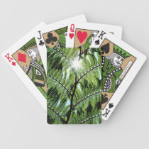 Fern with Sun Star Burst playing cards