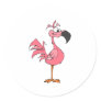 Fernando Flamingo Round Sticker