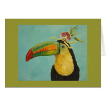 Fernando the toucan greeting card