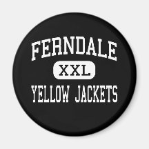 Ferndale - Yellow Jackets - Area - Johnstown Refrigerator Magnets