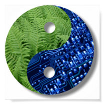 ferns and computer chip posters